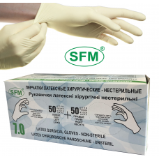 Хирургические нестерильные опудренные перчатки SFM